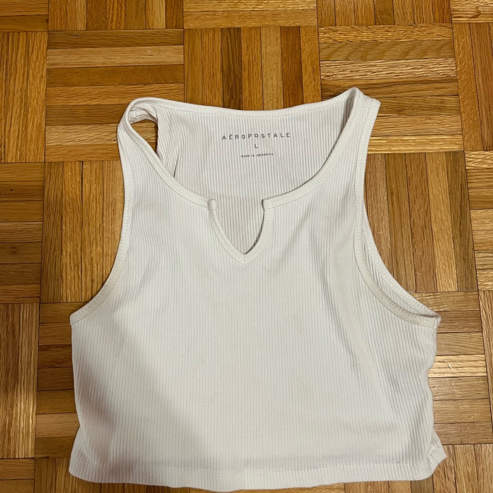 Aeropostale white Sleeveless Crop Tank